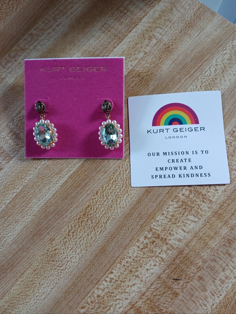 Kurt Geiger NWT Earrings W/Dustbag